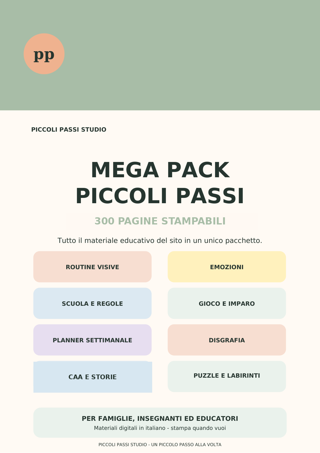 Mega Pack Piccoli Passi – 400 pagine stampabili