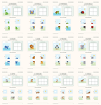 Anteprima dei puzzle illustrati da ritagliare e ricomporre